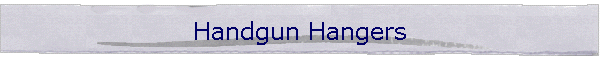 Handgun Hangers