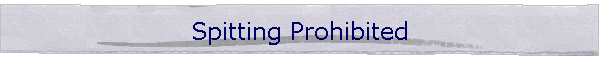 Spitting Prohibited