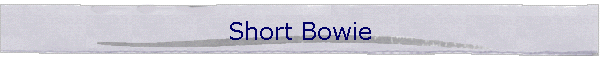 Short Bowie
